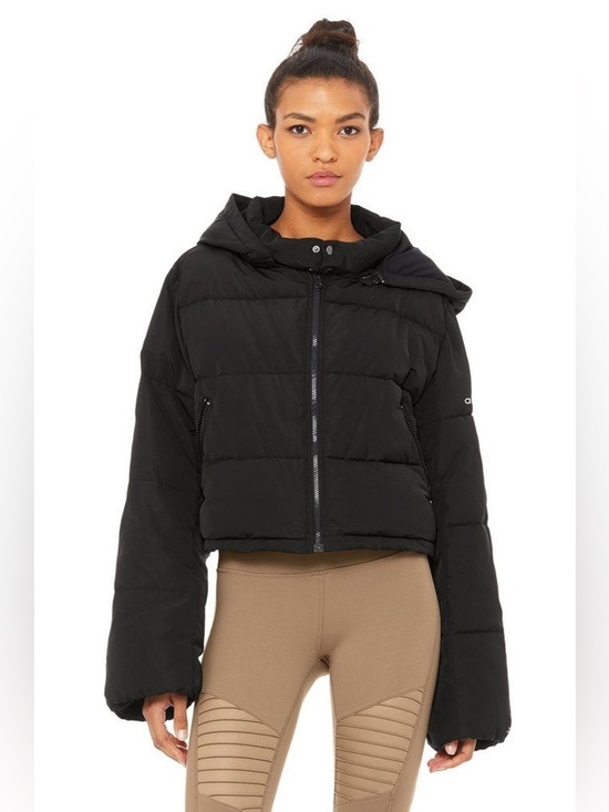 ALO Yoga Jackets & Blazers - Alo Introspective Cropped Puffer Jacket Black Size Small